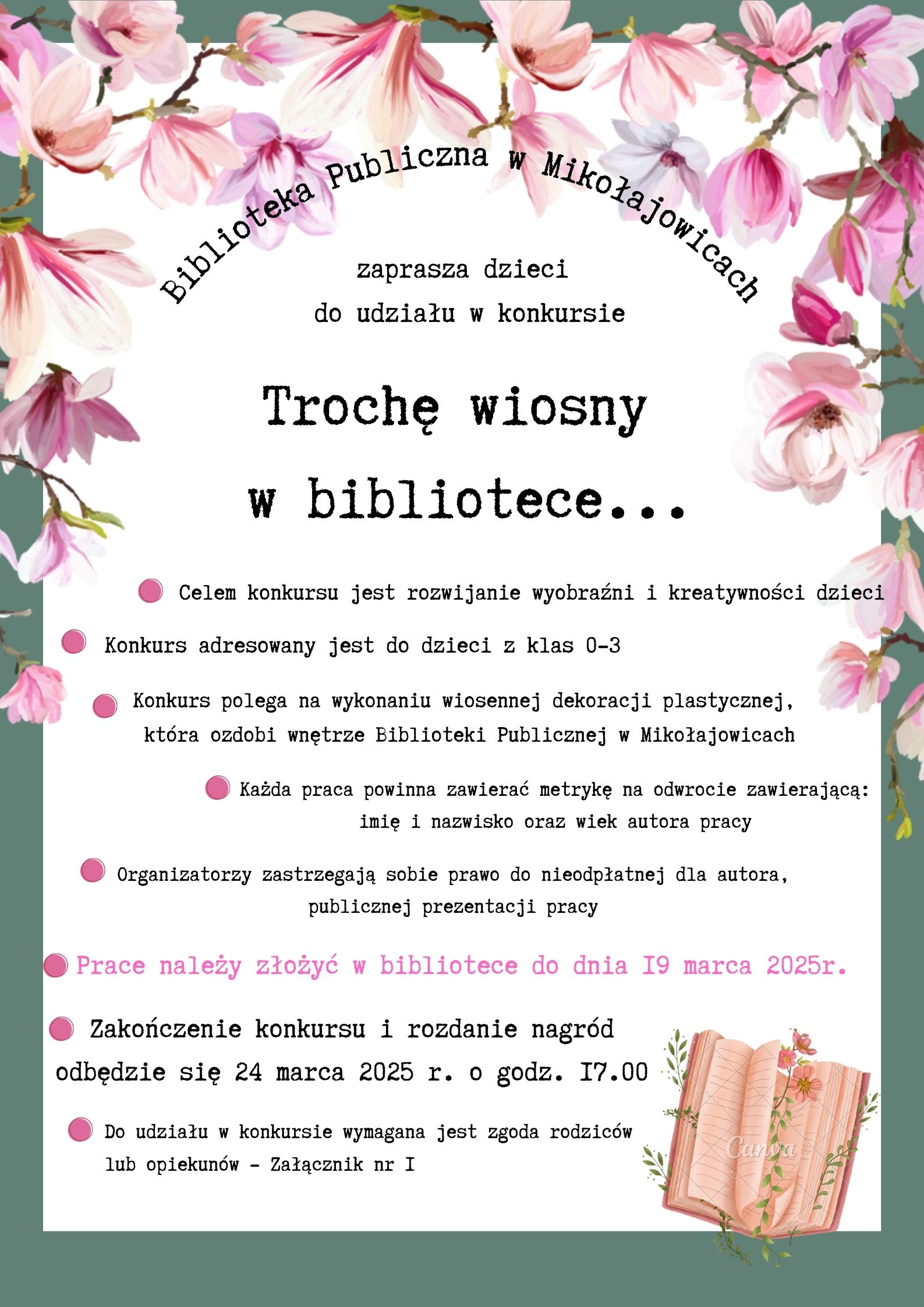 Trochę wiosny w bibliotece…