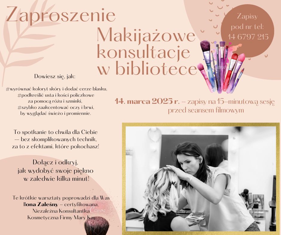 Konsultacje makijażowe w bibliotece